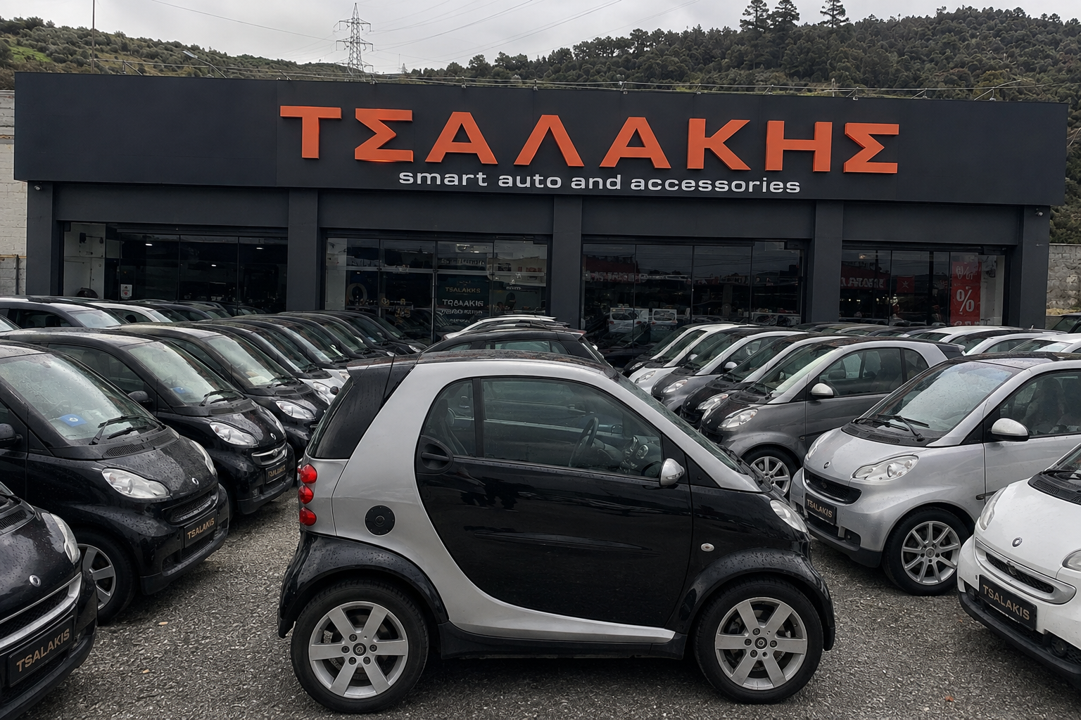 Το συνεργείο ΤΣΑΛΑΚΗΣ smart auto accessories στη Λήμνο με Smart έτοιμα για παράδοση